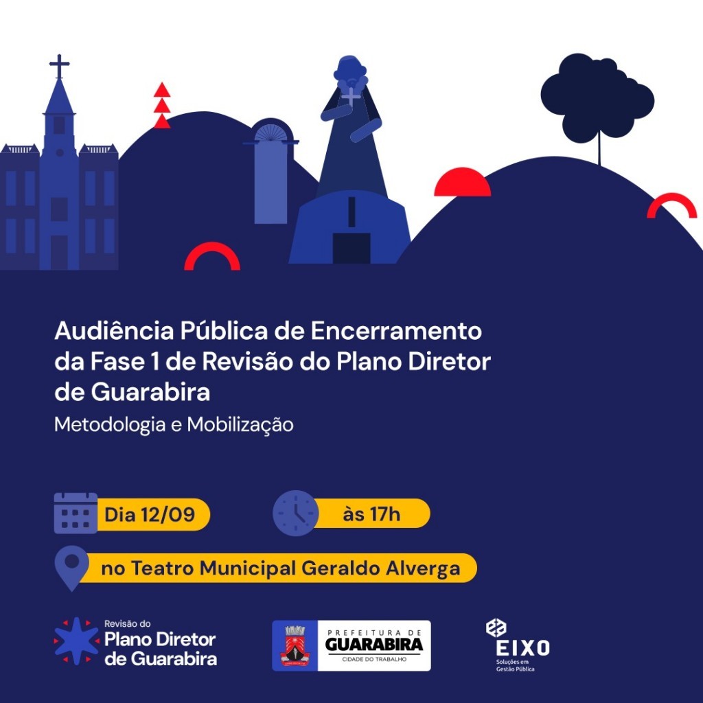 Prefeitura convida população para Audiência Pública de encerramento da 1ª Fase